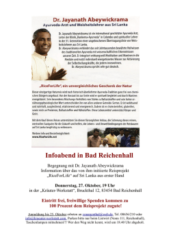 Infoabend in Bad Reichenhall