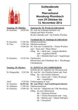 Gottesdienstordnung