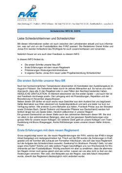 Info Nr. 05 - Fussballverband Region Z&uuml;rich