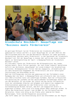 Grundschule B&uuml;schdorf: Neuauflage von "Business