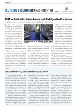 pdf-ausgabe-2016-42 - Deutsche Gesundheits Nachrichten