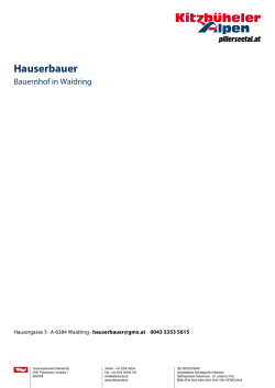 Hauserbauer in Waidring