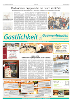 Ein kostbares Suppenhuhn mit Bauch steht Pate