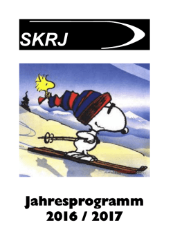 Jahresprogramm 2016 / 2017