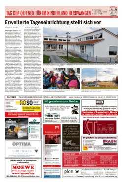 TAG DER OFFENEN TÜR IM KINDERLAND HERDWANGEN