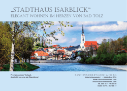 stadthaus isarblick - RASCH IMMOBILIEN GmbH