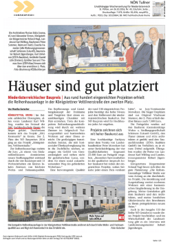 H&auml;user sind gut platziert
