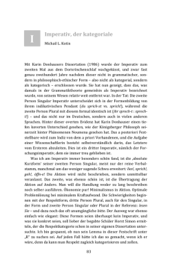 Imperativ, der kategoriale