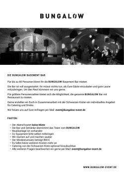 Jetzt die Bungalow Basement Bar mieten
