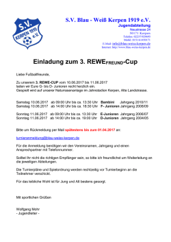Einladung 2017 - Blau-Weiß Kerpen – Jugendabteilung