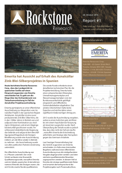 Report #1 - Rockstone Research