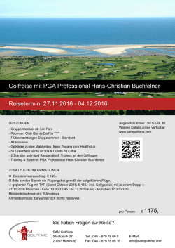 Info / Buchung