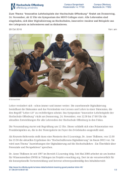 E-Learning, Good Practice, Lehre 4.0