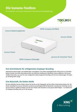 Die kununu-Toolbox - E