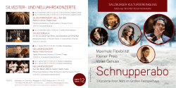 Schnupperabo - Salzburger Kulturvereinigung