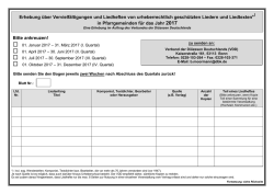 Erhebung über Vervielfältigungen von urheberrechtlich geschützten