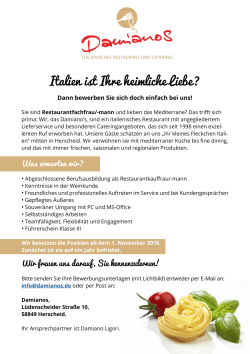 Italien ist Ihre heimliche Liebe?
