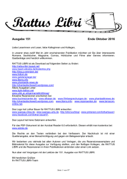 Ausgabe 151 - Rattus-Libri-Archiv - Phantastik