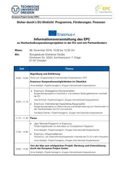 Informationsveranstaltung des EPC