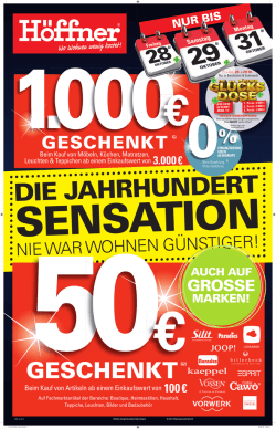 grosse - M&ouml;bel H&ouml;ffner Prospekte
