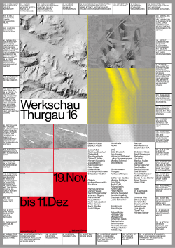Flyer Werkschau - Kulturstiftung des Kantons Thurgau