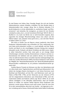 Goethe und Bayern