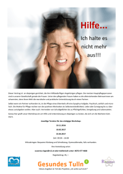 Hilfe... - Gesundes Tulln