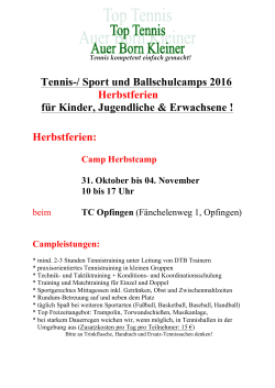 PDF Born 2016 alle Camps - Top Tennis Auer Born Kleiner