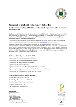 Allgemeine Informationen zur IKA/Olympiade der Köche 2016 pdf