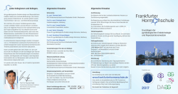 FHS Kurse 2017 - Frankfurter Hormonschule