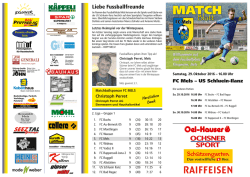 Liebe Fussballfreunde