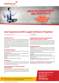 User Experience (UX) in agilen Software-Projekten
