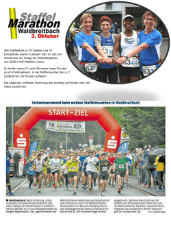 Staffelmarathon in Waldbreitbach