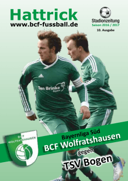 Oktober 2016 - BCF Wolfratshausen Fußball