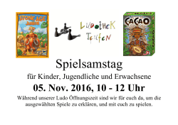 Spielsamstag