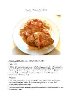 H&auml;hnchen in Paprika-Rahm