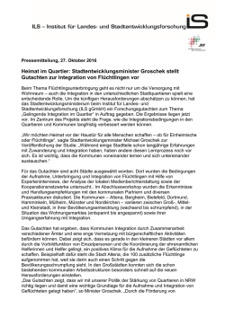 Heimat im Quartier: Stadtentwicklungsminister