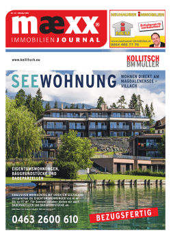Immobilienjournal - Werbeagentur maexx in Klagenfurt