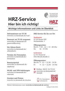 Flyer HRZ-Service (de)