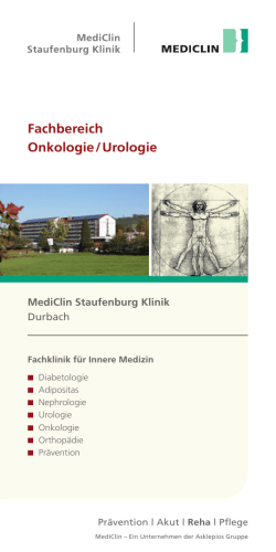 Fachbereich Onkologie/Urologie