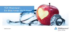 Ein Blick hinter die Kulissen.