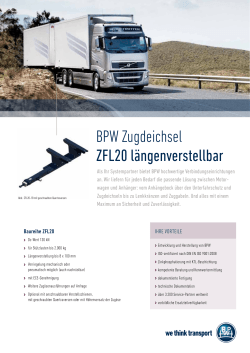BPW Zugdeichsel ZFL 20