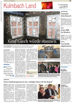 Graf Giech w&uuml;rde staunen - Landkreis Kulmbach Mediathek