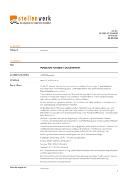 PDF - Stellenwerk Düsseldorf