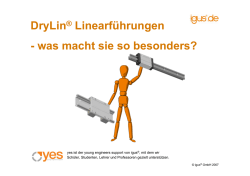 DryLin - Konstruktionshinweise
