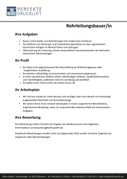 Rohrleitungsbauer/in