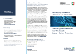 Jahrestagung des LIA.nrw