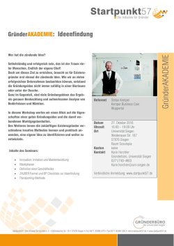 Info-Blatt zur Veranstaltung