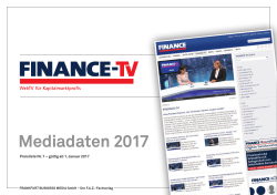 FINANCE-TV - Mediadaten