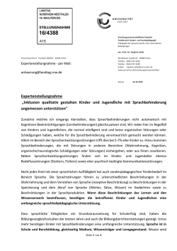 Inklusion qualitativ gestalten Kinder und
